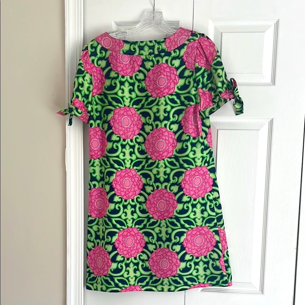 Lilly Pulitzer Floral Green and Pink Dress